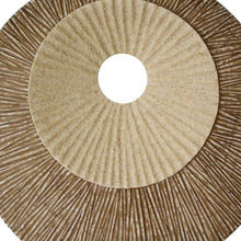 1 X 14 X 14 棕色圓形羅紋牆板