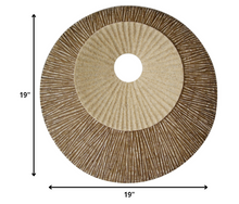 1 X 19 X 19 棕色圓形雙層羅紋牆板