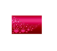 Pink Hearts Canvas Wall Art