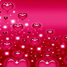 Pink Hearts Canvas Wall Art