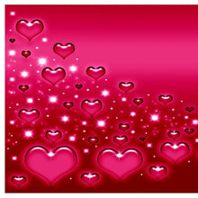 Pink Hearts Canvas Wall Art