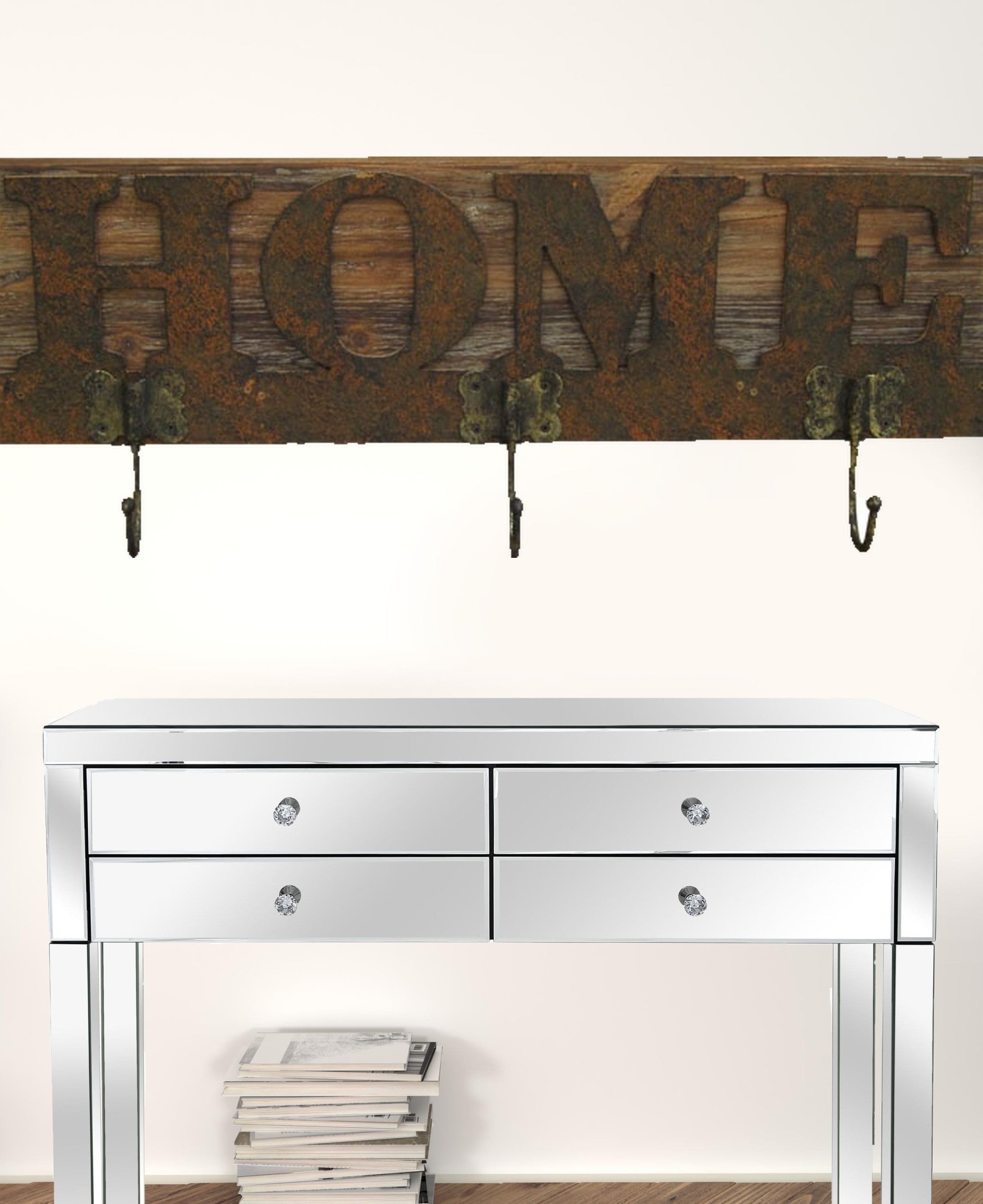 1" X 23" X 20" Brown Wooden  Plaque