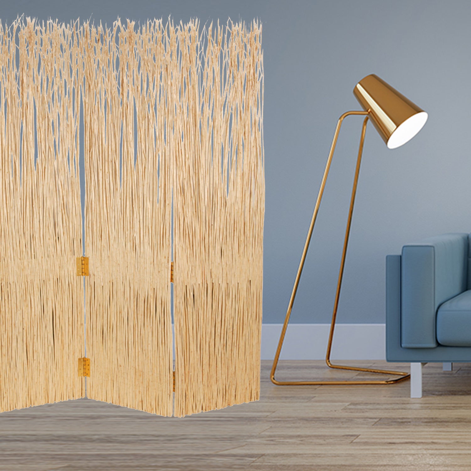 1" X 63" X 84" Natural Willow Adirondack  Screen