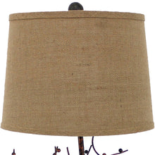 13 X 15 X 31 Bronze Vintage Metal With Elegant Tree Base - Table Lamp