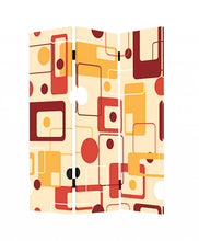 Multi Color Wood Canvas Deep Saffron Screen - 1 x 48 x 72