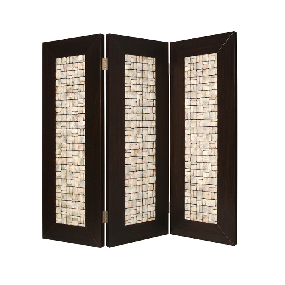 1" X 71" X 84" Brown Wood  Screen