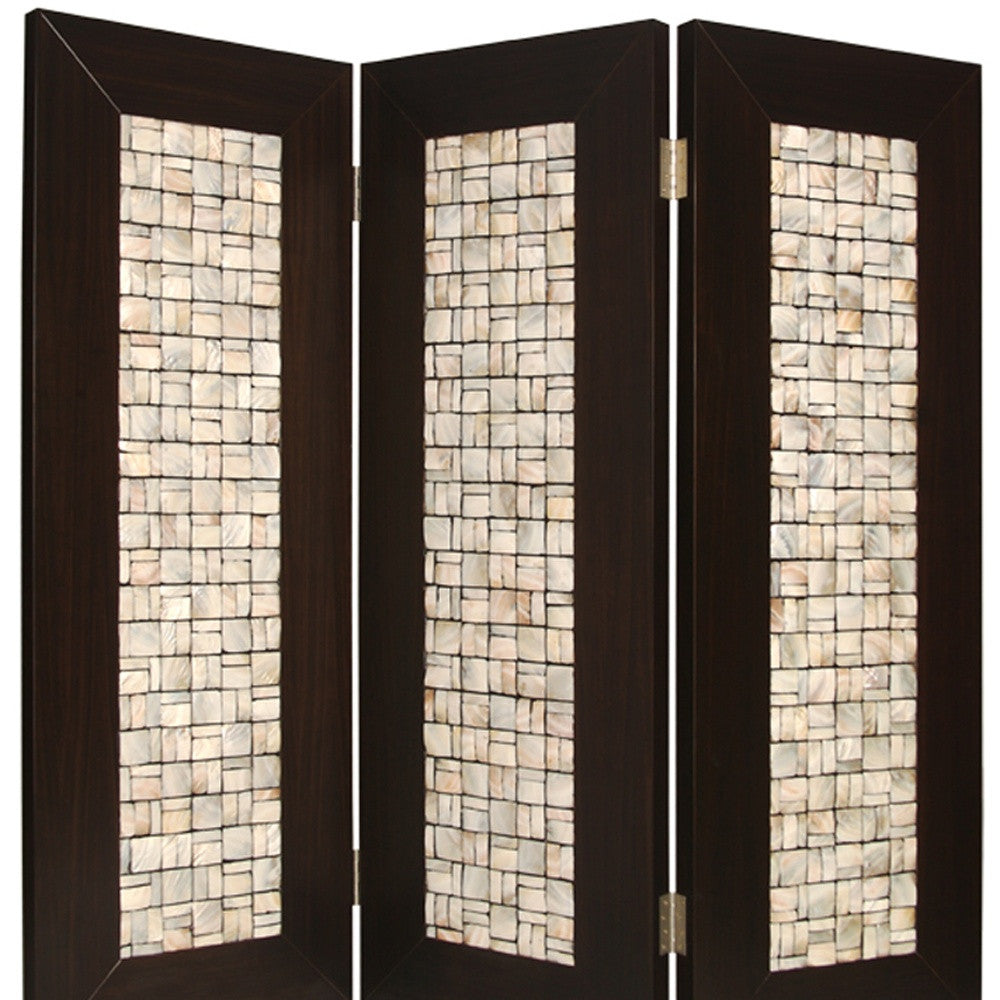 1" X 71" X 84" Brown Wood  Screen