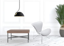 White Fabric And Metal Accent Chair 34