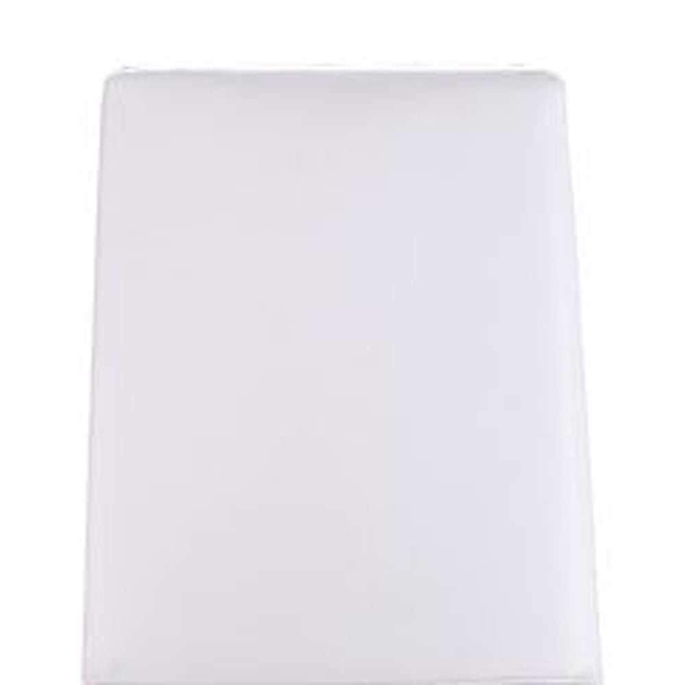 Set Of Two White Contemporary Faux Leather Dining Chairs