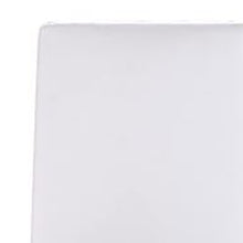 Set Of Two White Contemporary Faux Leather Dining Chairs