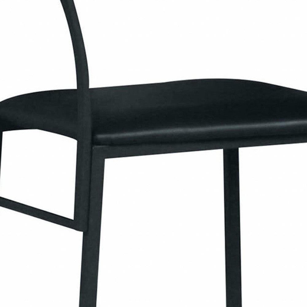 Modern Black Metal Upholstery Chair