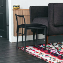 Modern Black Metal Upholstery Chair