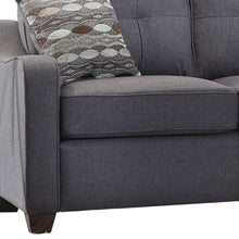 Gray Linen Loveseat - 50
