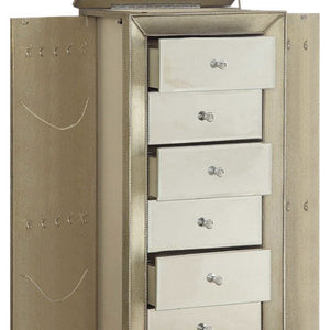 18" X 12" X 38" White Jewelry Armoire