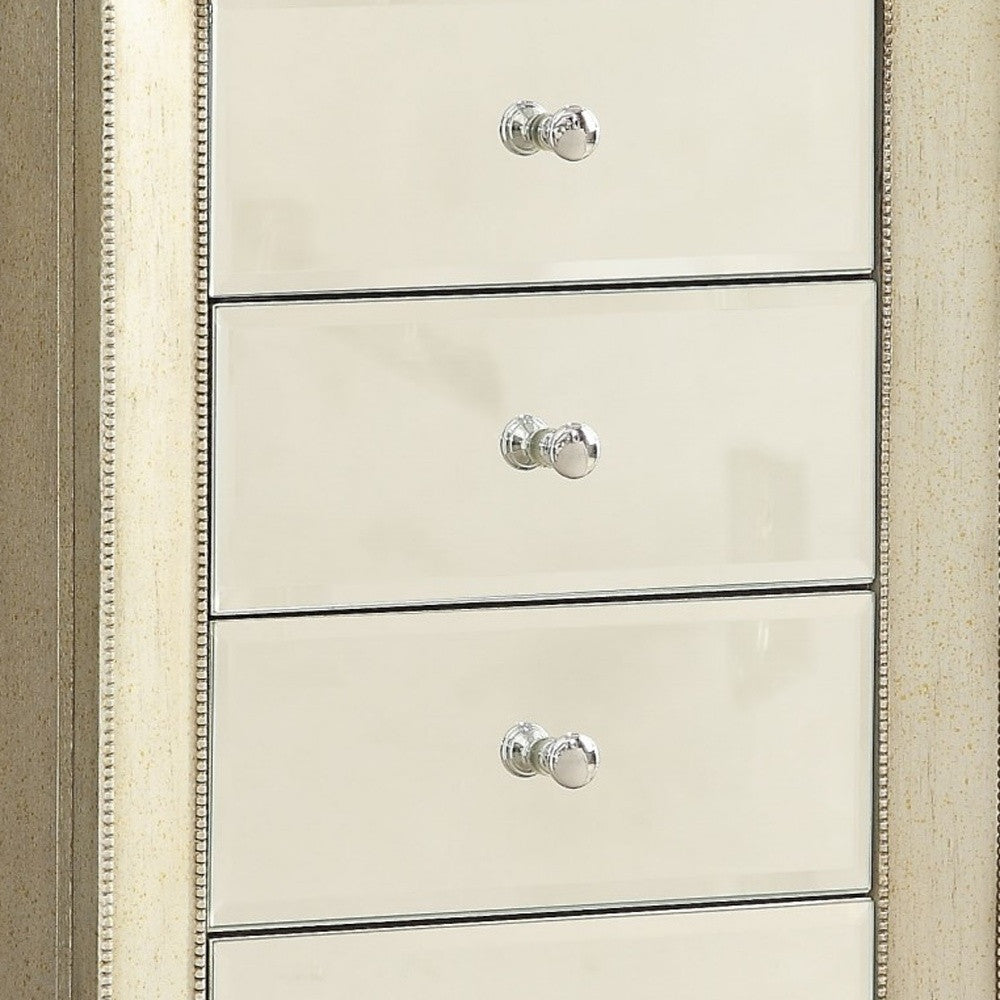 18" X 12" X 38" White Jewelry Armoire