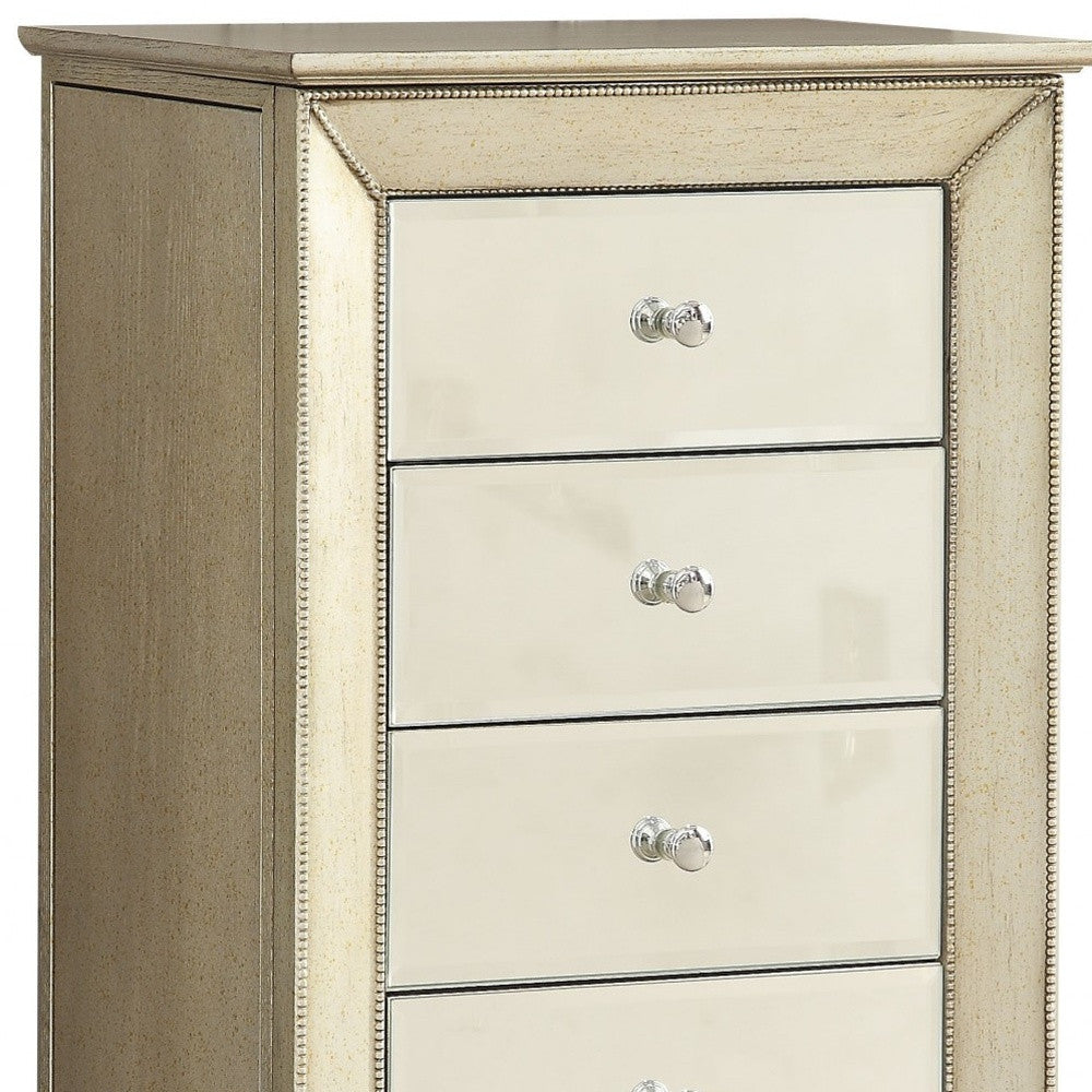 18" X 12" X 38" White Jewelry Armoire