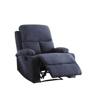 Blue Linen Fabric Recliner - 32" x 37" x 39"