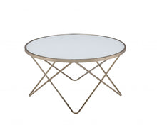 Frosted Glass Champagne Coffee Table 34