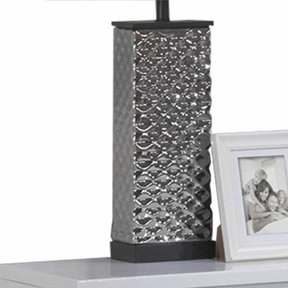 23" X 15" X 23" White Wooden Leg Nightstand