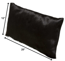 Black Cowhide Pillow - 12