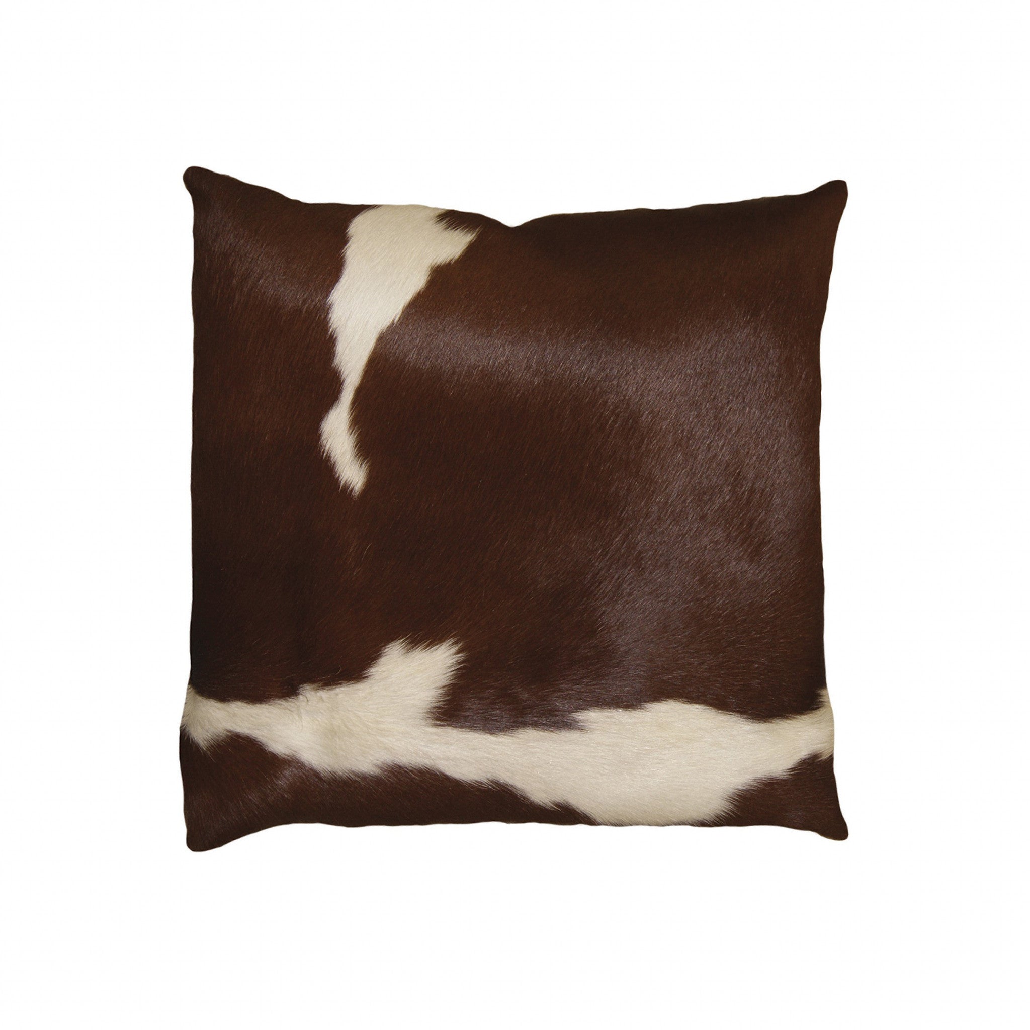 Black And White Cowhide Pillow - 18" x 18" x 5"