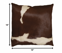 Black And White Cowhide Pillow - 18