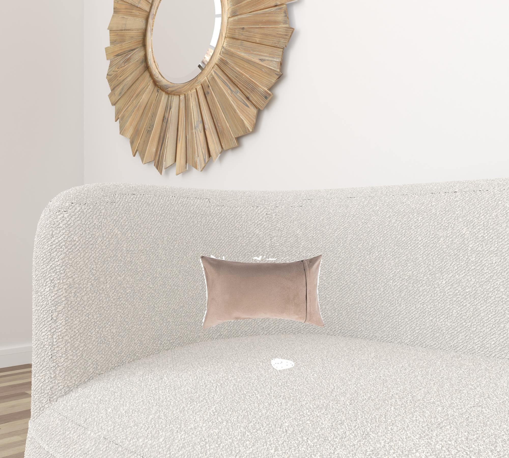 Black Cowhide Pillow - 12" x 20" x 5"