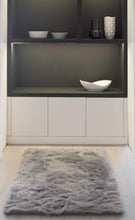 Gray Rectangular Faux Fur - Area Rug 3