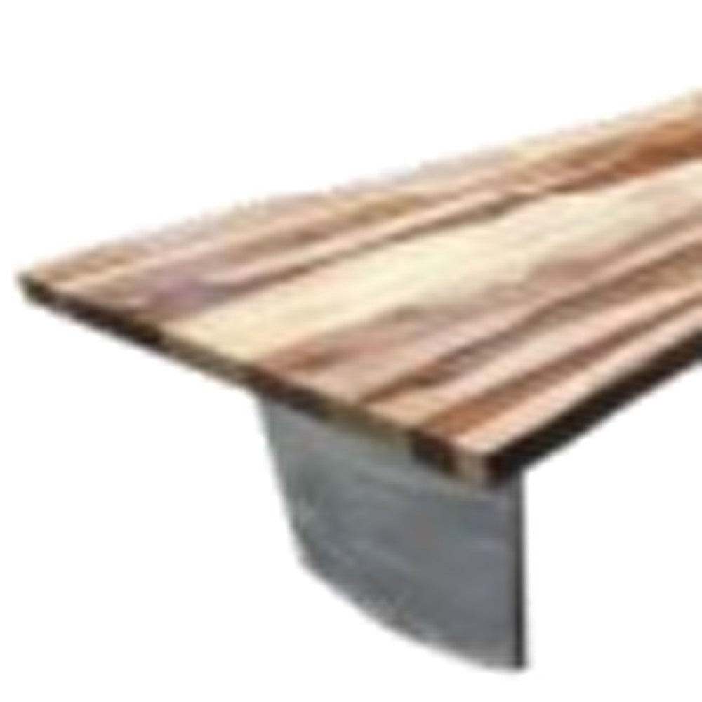 31” Rustic Brown Mango Wood Live Edge Coffee Table