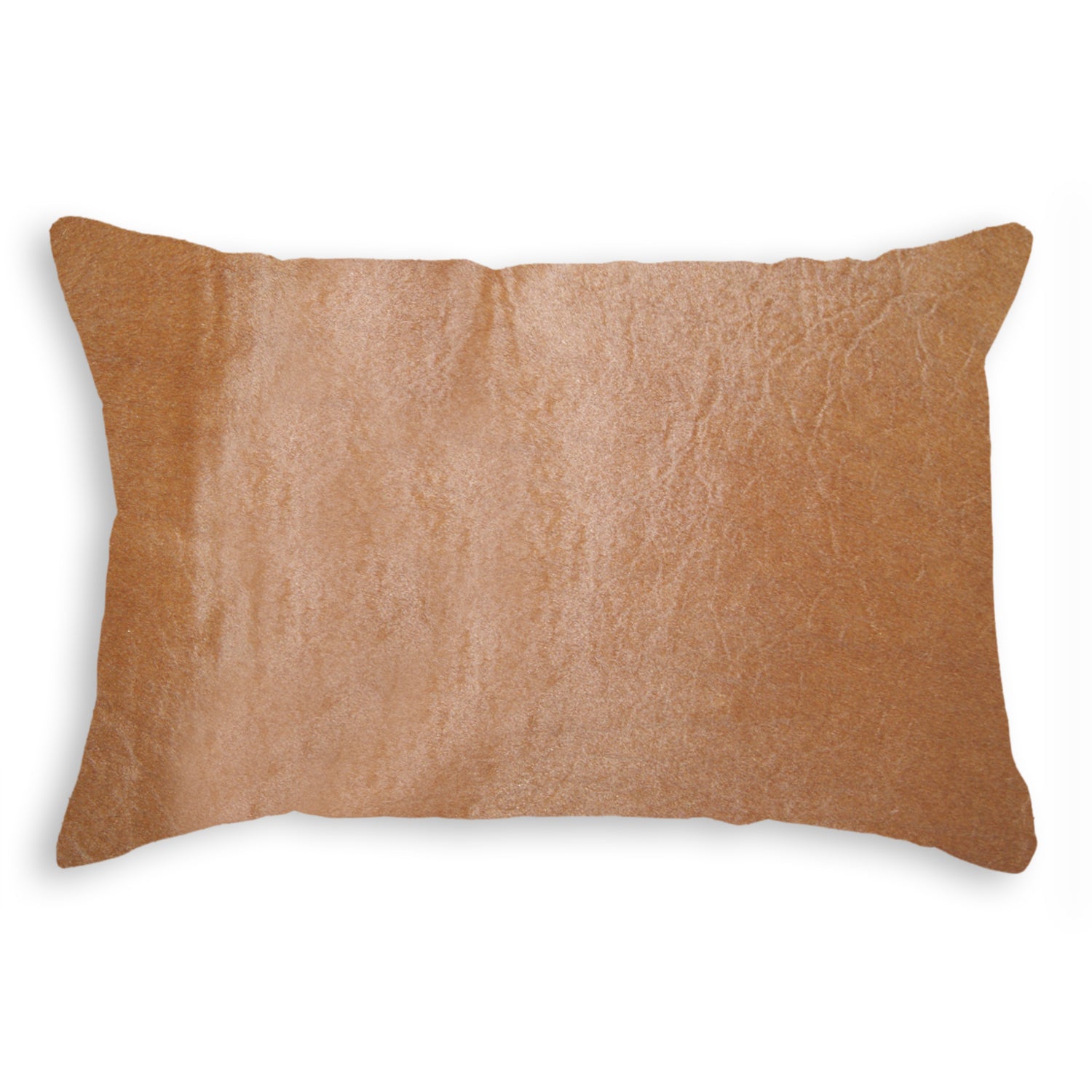 12" X 20" X 5" Natural Cowhide Throw Pillow