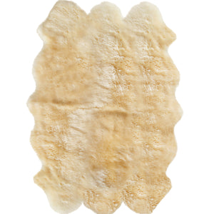 Gold Animal Print Area Rug