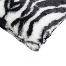 Denton Zebra Black And White Faux Pillow 2 Pack - 12