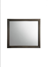 Gray Oak Wooden Rectangular Mirror