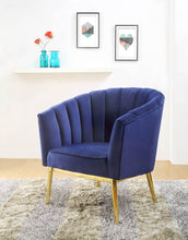 Silla decorativa azul de 32