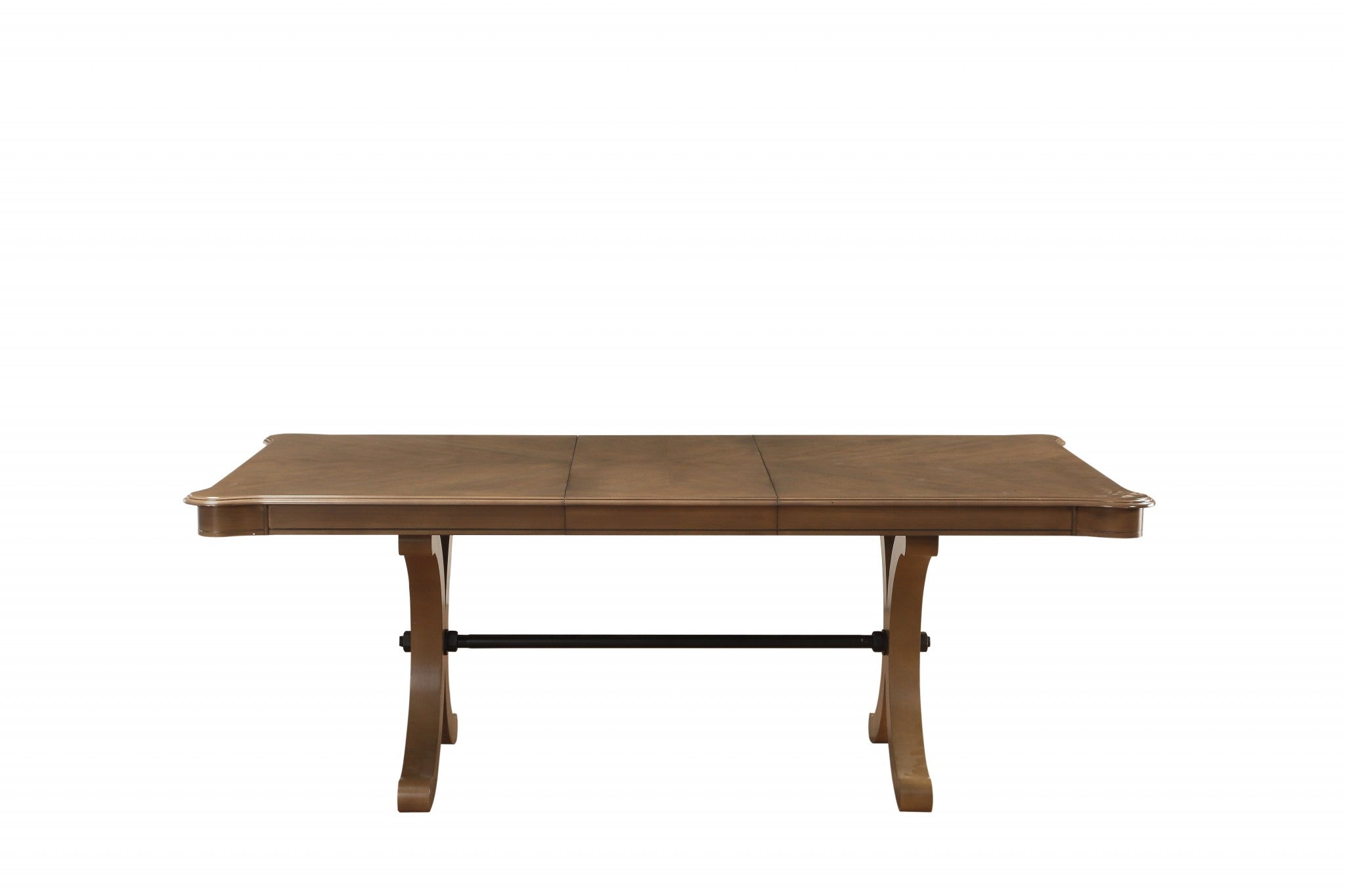 64-88" X 44" X 30" Gray Oak Dining Table