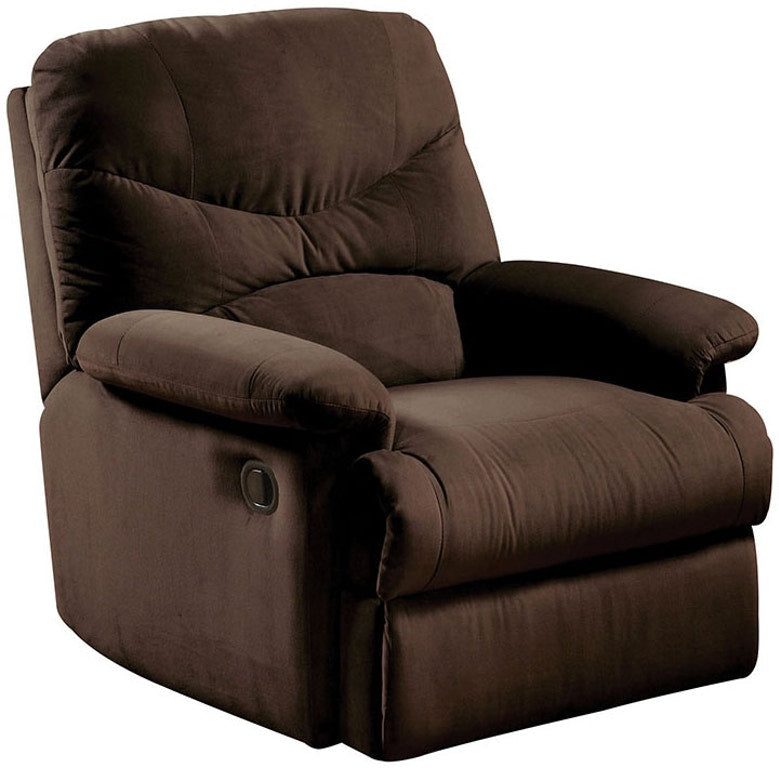 Chocolate Upholstered Motion Recliner - 34 x 35 x 39