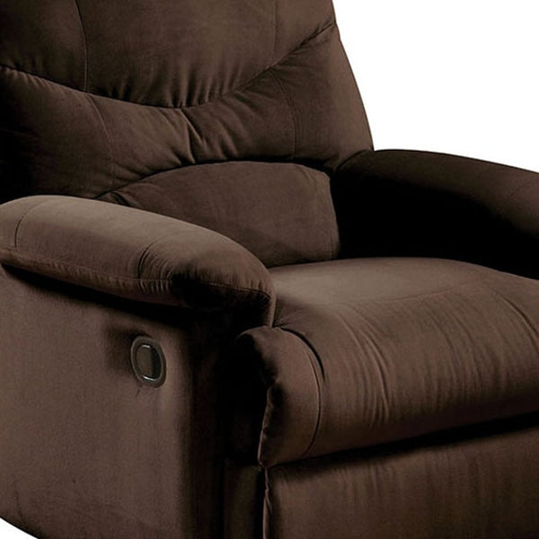 Chocolate Upholstered Motion Recliner - 34 x 35 x 39