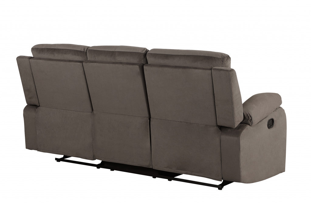 Modern Brow Fabric Sofa Set 120"