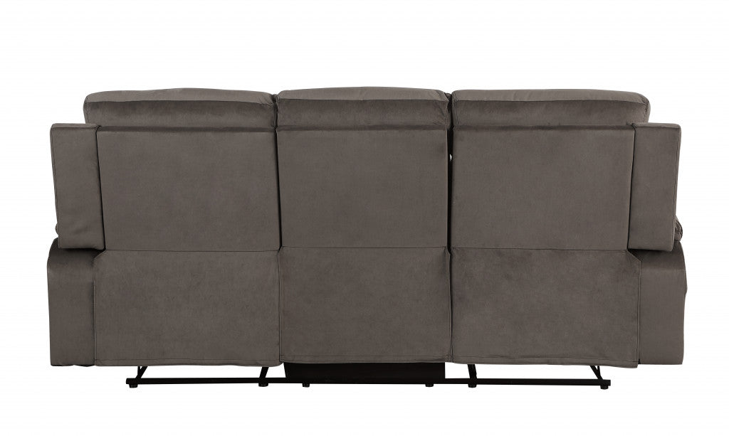 Modern Brow Fabric Sofa Set 120"