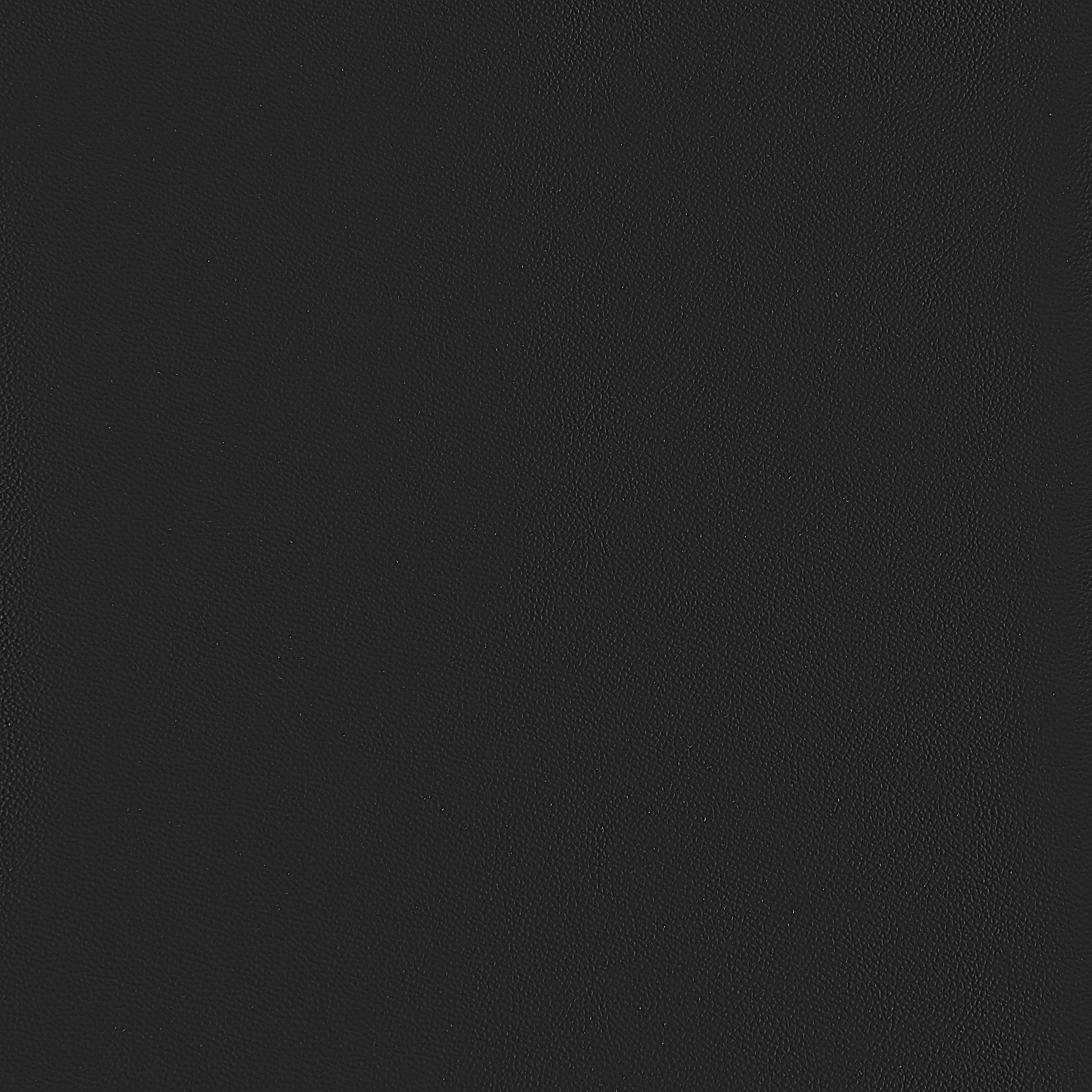 40" Sleek Black Leather Loveseat