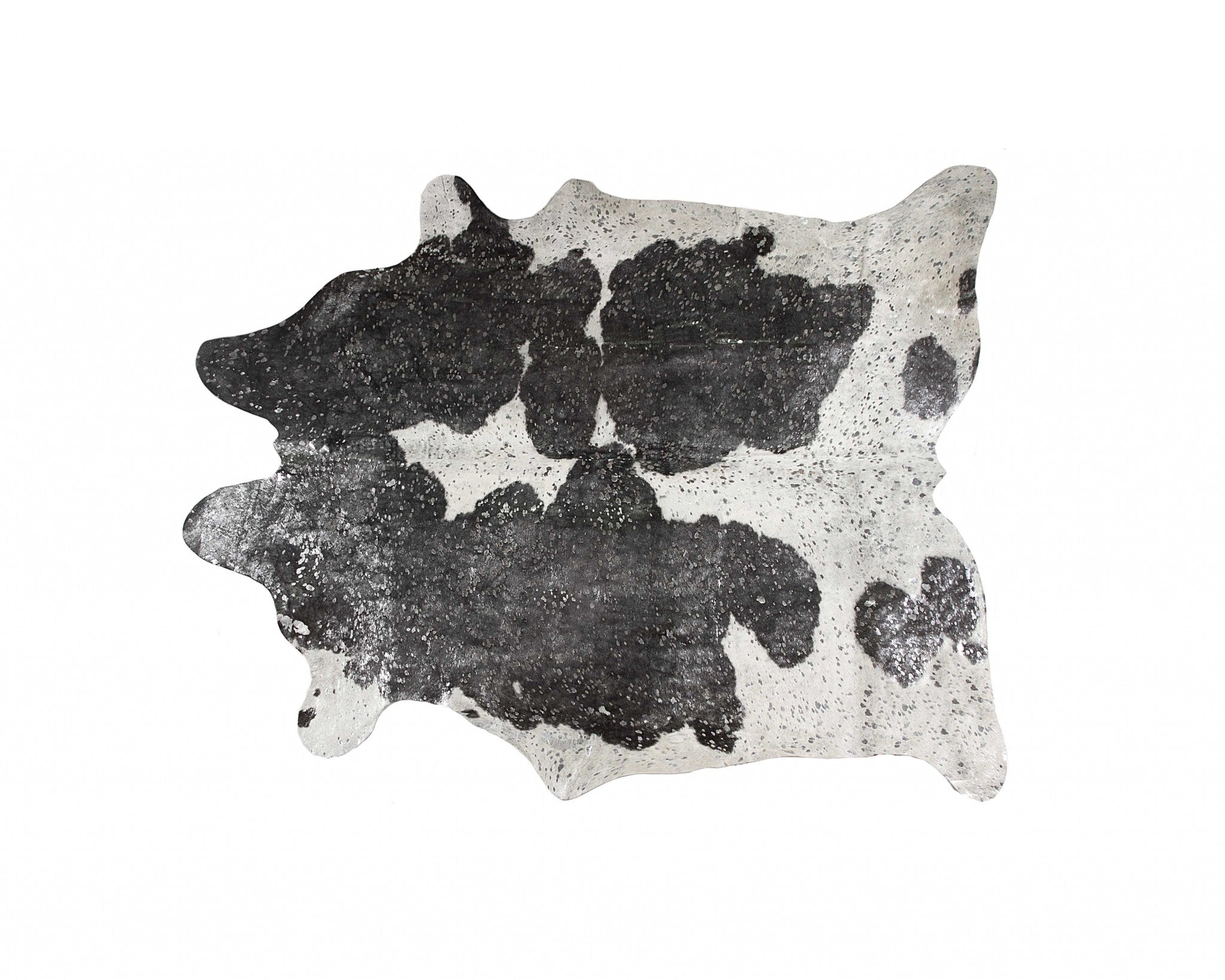 72" X 84" Grey Cowhide Rug