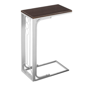 Cherrywhite Top And Metal Base Accent Table - 16" x 9" x 24.5"