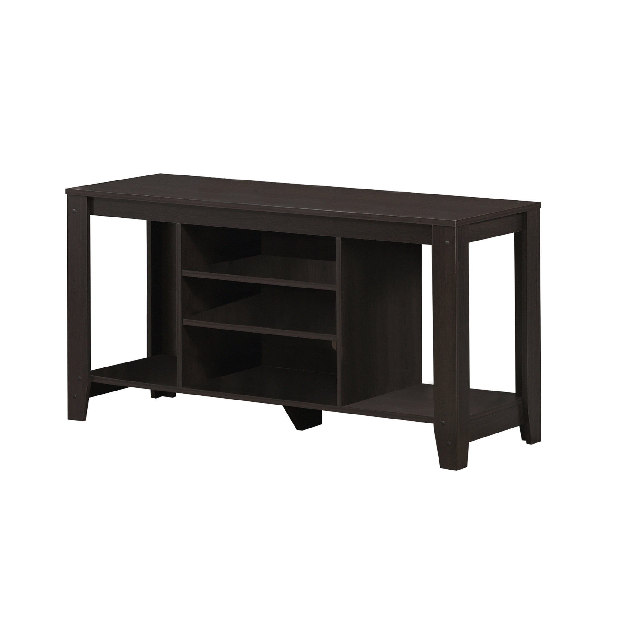 17.25" X 47.75" X 24.25" Dark Taupe Particle Board Tv Stand