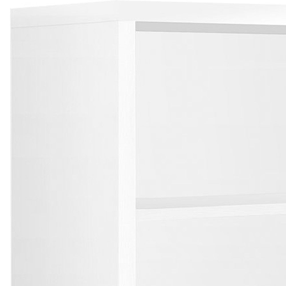 11.75" X 23.75" X 47.5" Cappuccino Particle Board Adjustable Shelves  Bookshelf