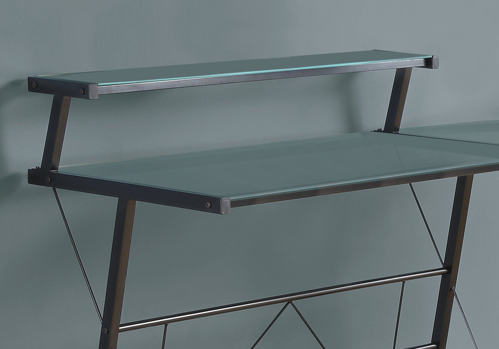 23" Black L-Shape Computer Desk