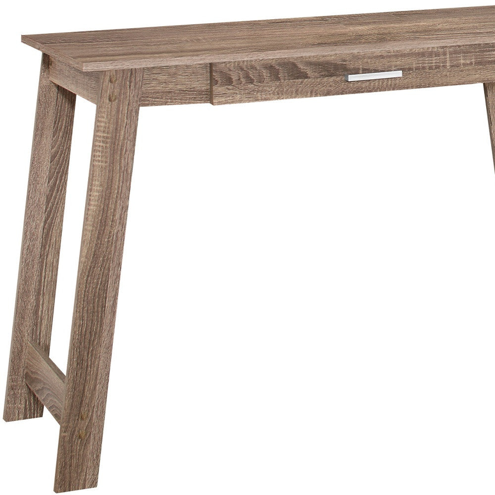 18" Brown Rectangular Computer Desk