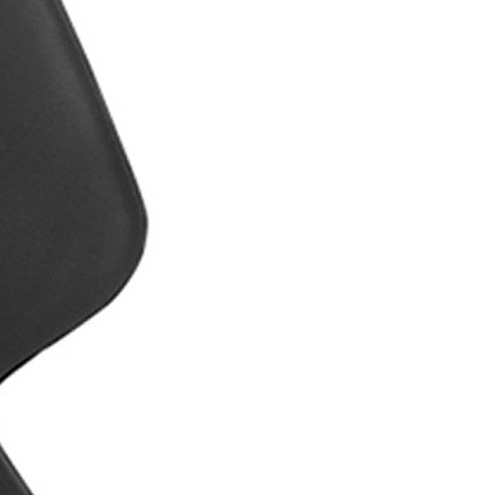 Black Microfiber Seat Swivel Adjustable Executive Chair Fabric Back Plastic Frame