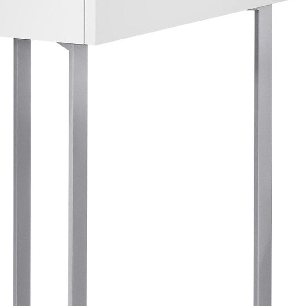 22" Taupe Rectangular Writing Desk