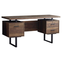 Modern Rustic 3 Drawer Computer Desk 60