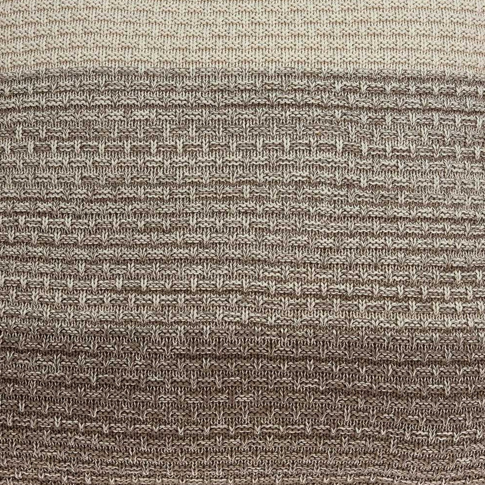 20" X 7" X 20" 迷人過渡棕褐色枕套，帶聚乙烯嵌件